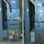Before and After Installation of Carrier Gas Furnace