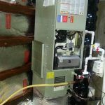 Carrier Gas Furnace High Efficiency Horizontal existing home retrofit Installation