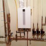 Gas boiler quietside with Pex connections