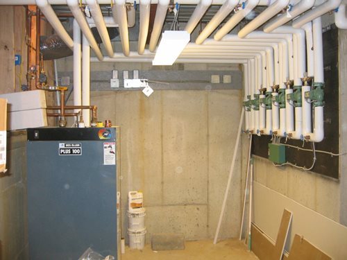 Oil Boiler and piping