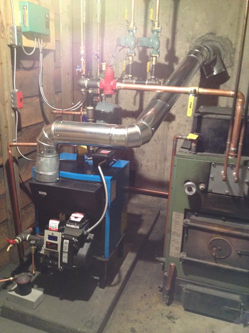 Oil boiler to oil boiler replacement